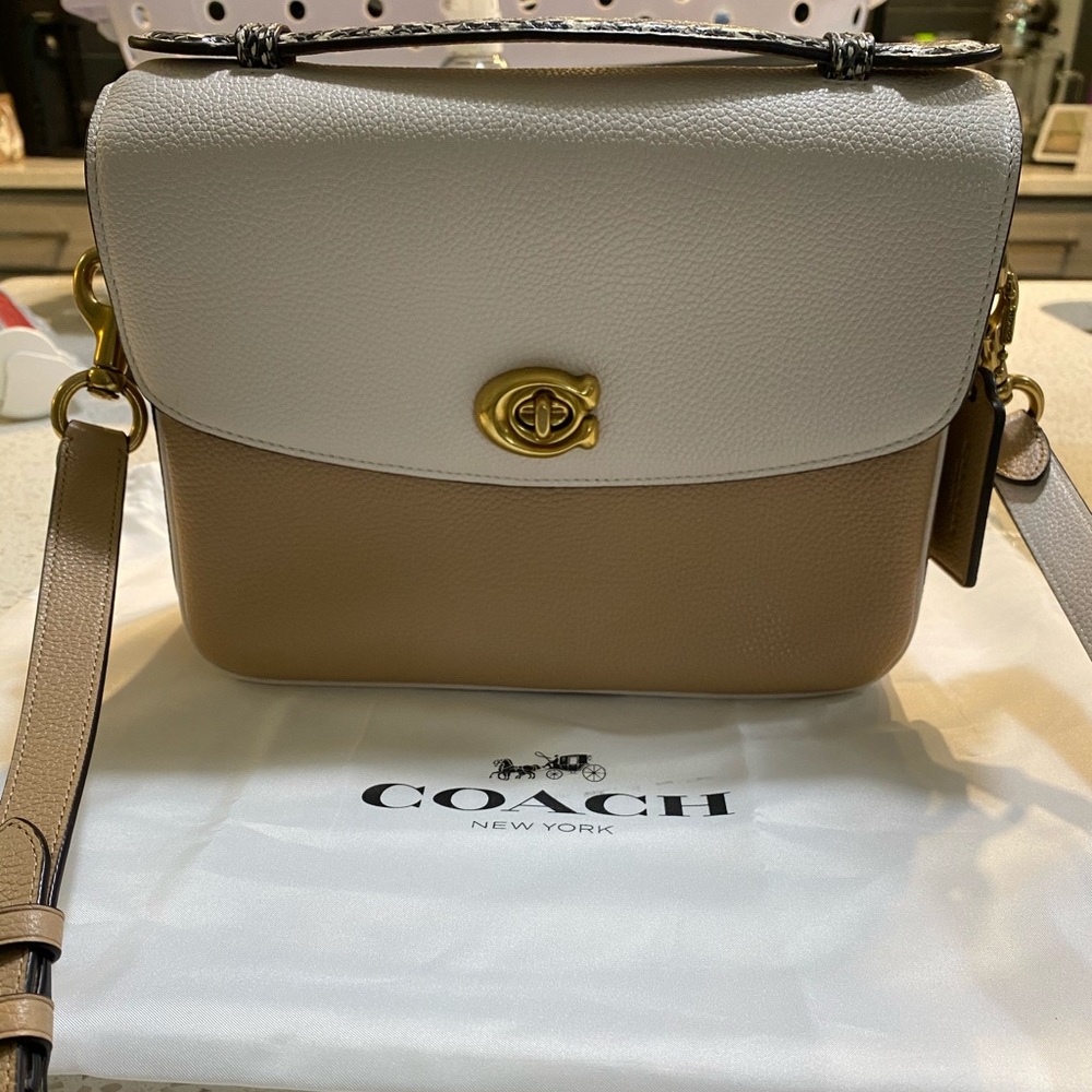 COACH Cassie Crossbody Colorblock With Snakeskin